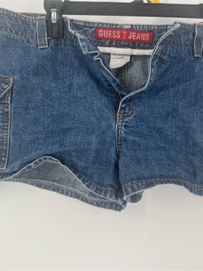 GUESS Blue Denim Cargo Shorts